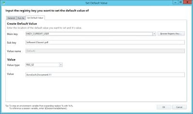 Set default value