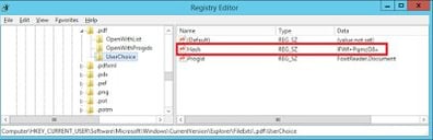 Registry editor