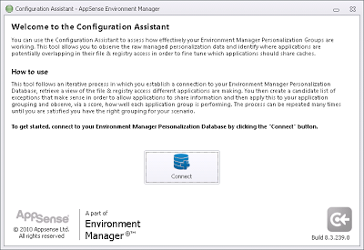 Using AppSense Environment Manager Configuration Assistant
