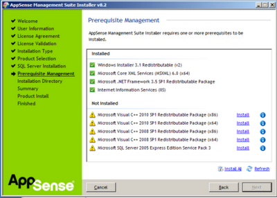 How to install AppSense Management Suite
