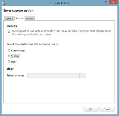 Custom action