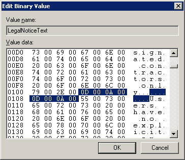 Edit binary value 2