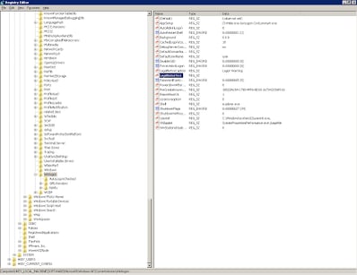 .reg file imported